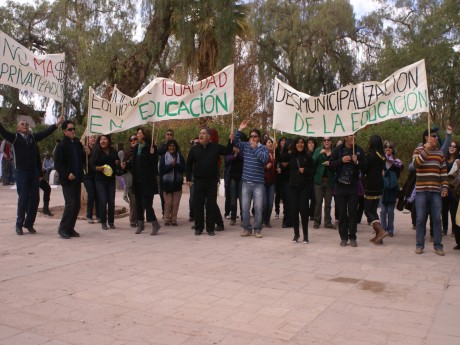 Los profesores de San Pedro de Atacama se adhirieron al paro nacional