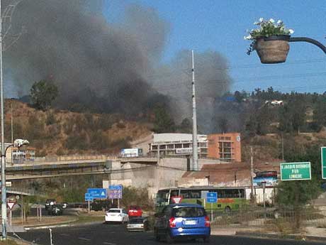 Incendio en Viña del Mar
