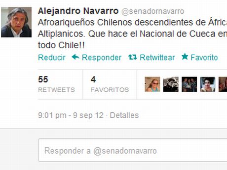 Senador Navarro: “Afroariqueños Chilenos descendientes de África. Y sus bailes Altiplanicos. Que hace el Nacional de Cueca en Arica? Debe ser en todo Chile!!”. Senador Navarro: “Afroariqueños Chilenos descendientes de África. Y sus bailes Altiplanicos. Que hace el Nacional de Cueca en Arica? Debe ser en todo Chile!!”.