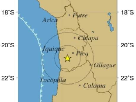 Temblor de magnitud 5 acompañó el año nuevo en Tarapacá Temblor de magnitud 5 acompañó el año nuevo en Tarapacá