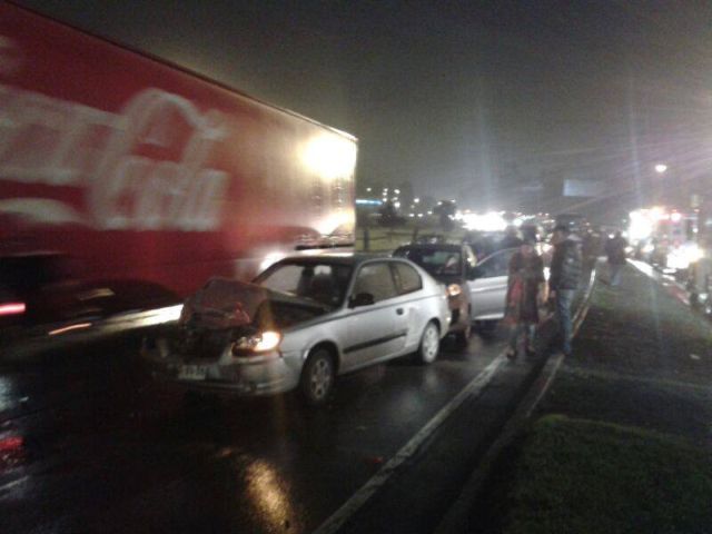 Un Choque M Ltiple Dej Siete Lesionados Y Una Gran Congesti N En La