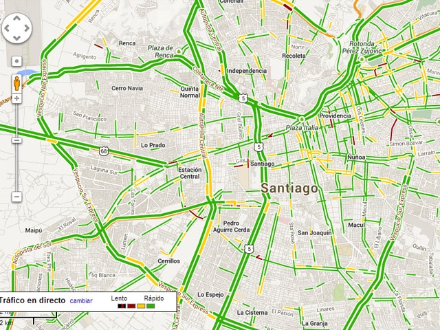 Google Maps ahora con información de tráfico #México