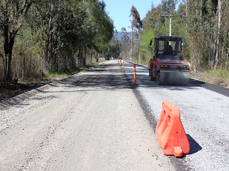 Avanzan los trabajos de la ruta entre Ñancul y Pitrufquén