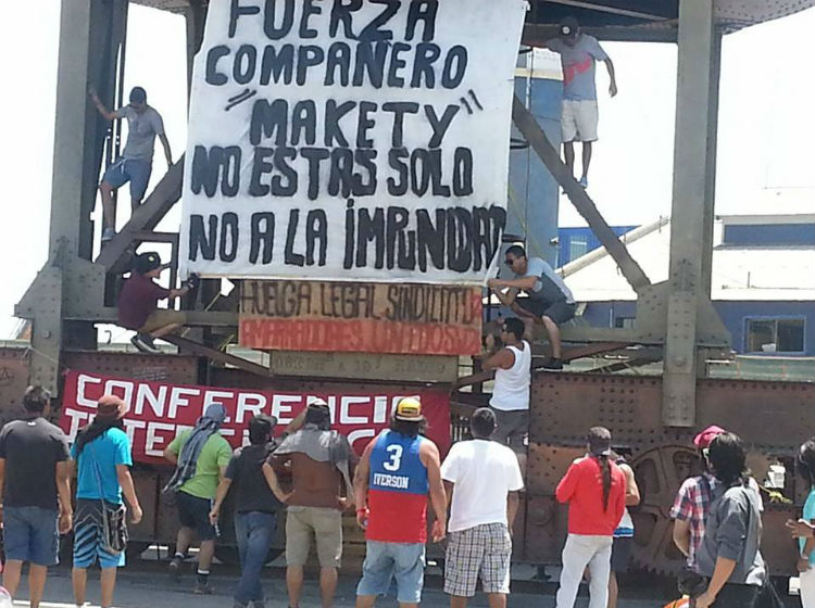 Paro Ultraport: trabajadores presentaron una querella contra quienes resulten responsables por el accidente de un huelguista