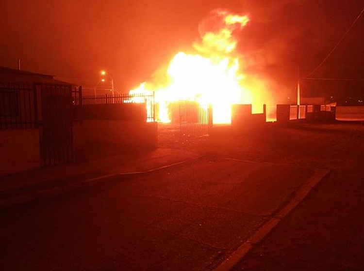 Un incendio consumió por completo  la capilla  Padre Hurtado en Diego de Almagro