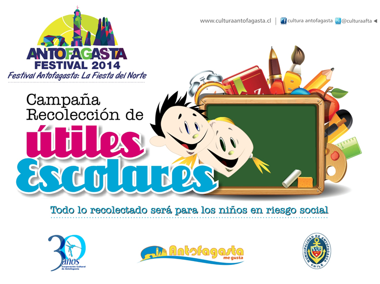 Por tres días realizarán una campaña para recolectar útiles escolares en  Antofagasta