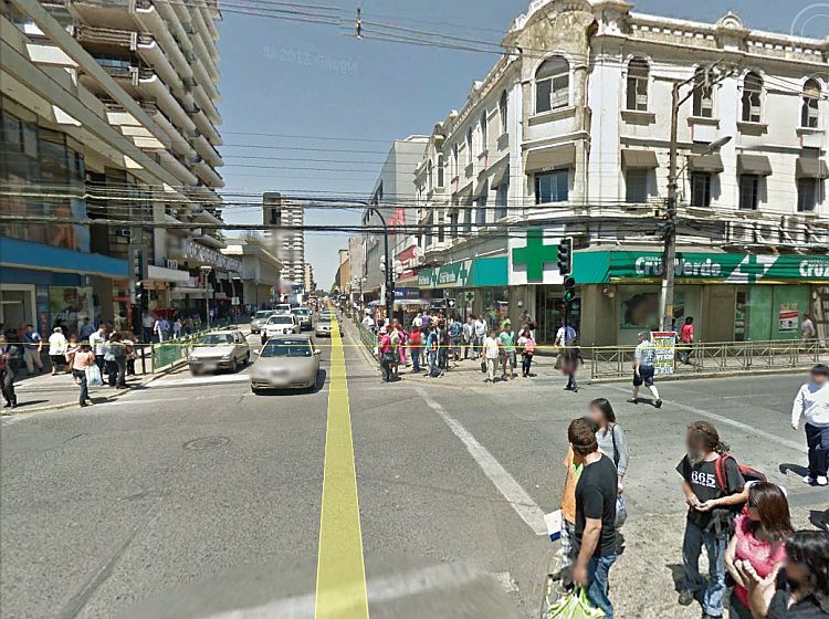 Street map Temuco Chile