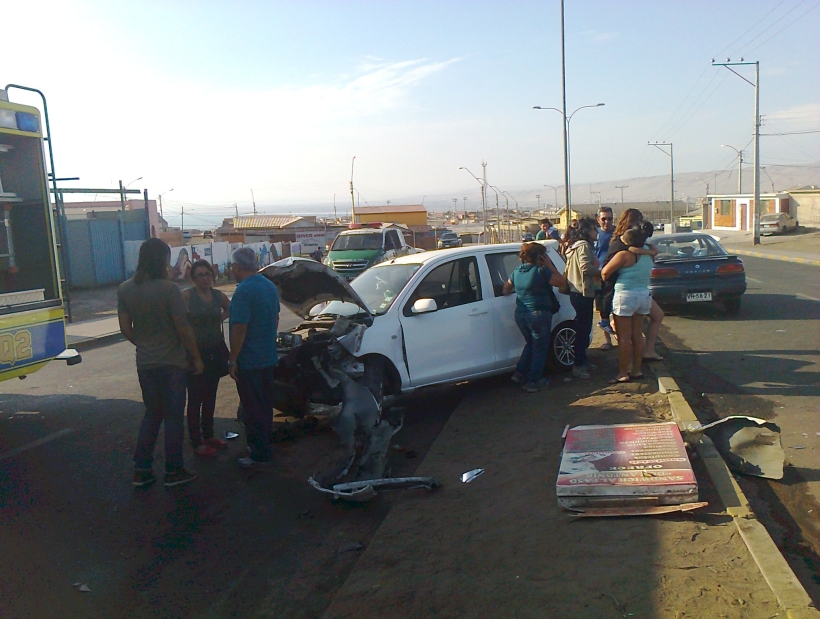 Un choque múltiple se registró hoy en Arica