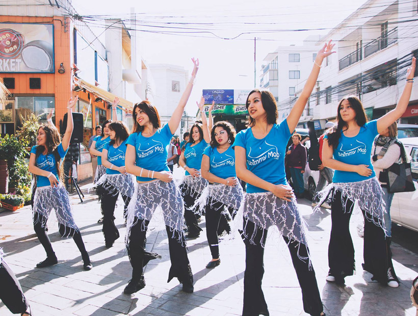 El Shimmy Mob al final se presentó en tres lugares de Quillota y sus ...