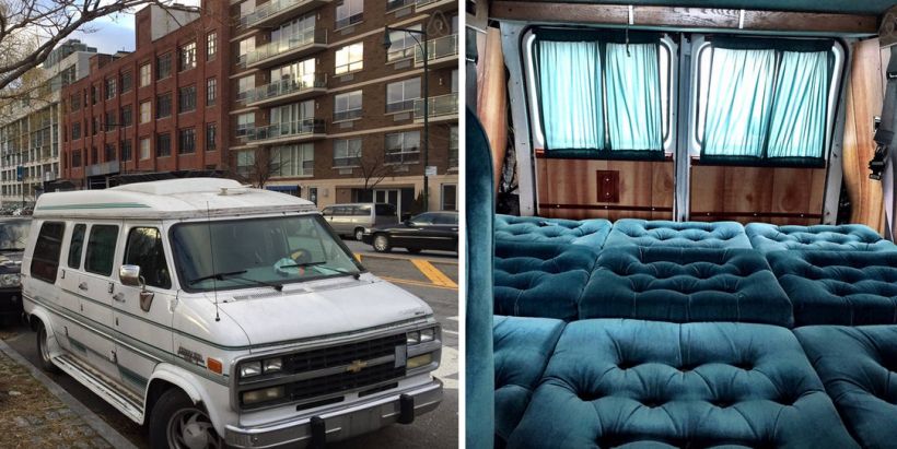 Hospedaje sobre ruedas: un hombre arrienda camionetas ambientadas para alojar en Nueva York
