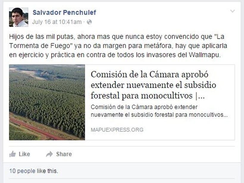 La Fiscalía formalizará a Salvador Penchulef por sus dichos sobre la "Tormenta de Fuego" La Fiscalía formalizará a Salvador Penchulef por sus dichos sobre la "Tormenta de Fuego"