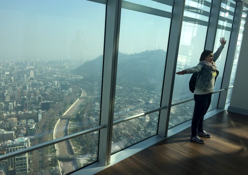 Costanera Center abrió su mirador con vista en 360° a Santiago
