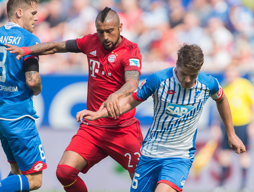 El Bayern de Vidal ganó 2-1 al Hoffenheim