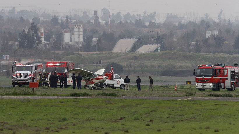Un aeronave debió aterrizar de emergencia en el aeródromo de Tobalaba