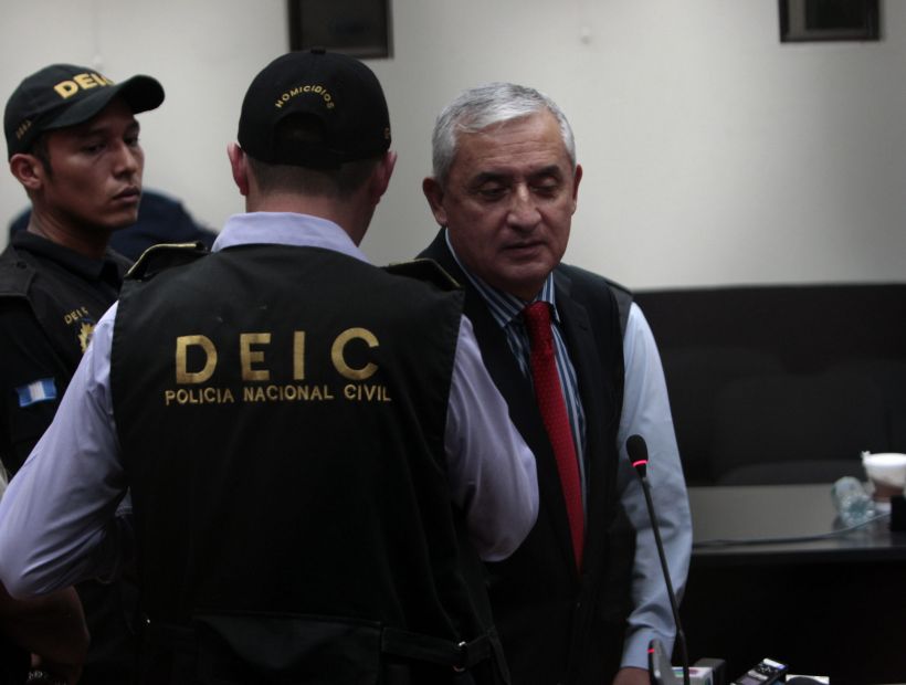 Dictaron prisión provisional para el ex presidente de Guatemala
