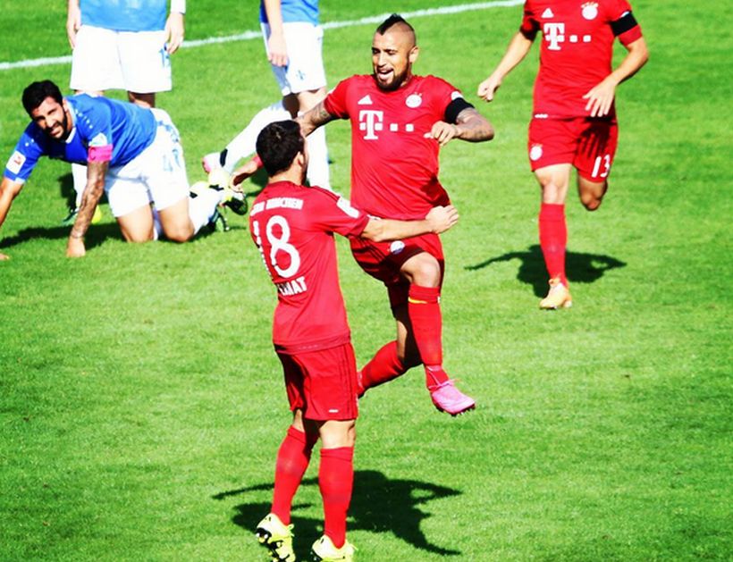 Con golazo de Vidal el Bayern vence 3-0 al Darmstadt de visita