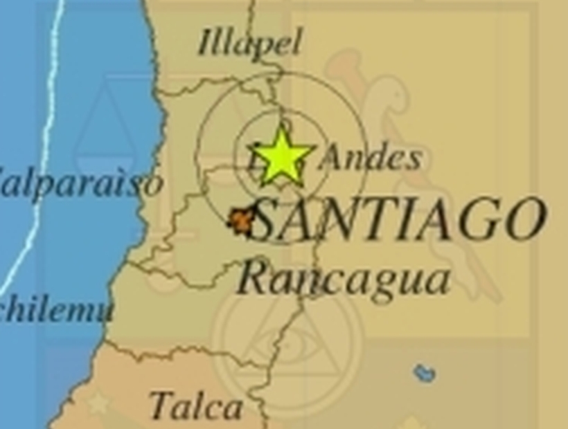 Un sismo de 4,5º Richter sacudió esta noche a la zona central de Chile