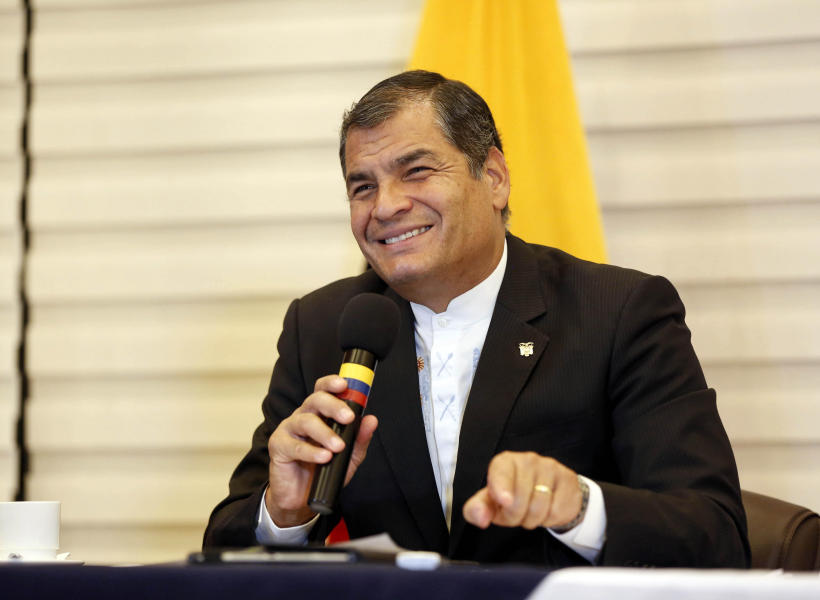 El presidente de Ecuador y la oposición en Venezuela: 
