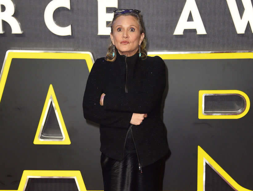 Carrie Fisher se cansó de que la criticaran por su aspecto en la nueva película de Star Wars