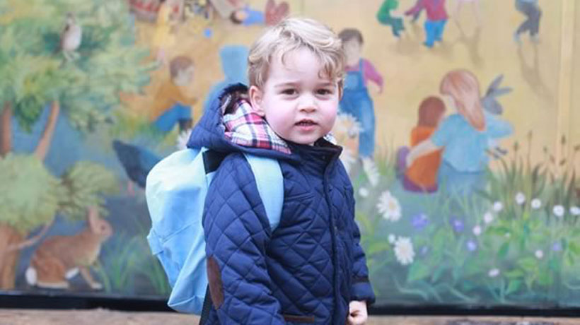Mira las fotos del primer día de clases del príncipe George
