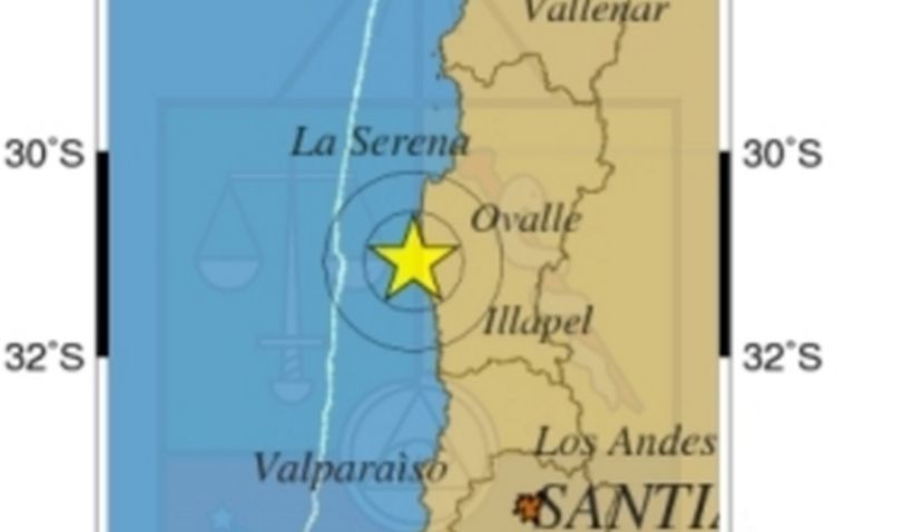 Dos sismos de 5,2 y 4,3° Richter sacudieron esta tarde la Región de Coquimbo