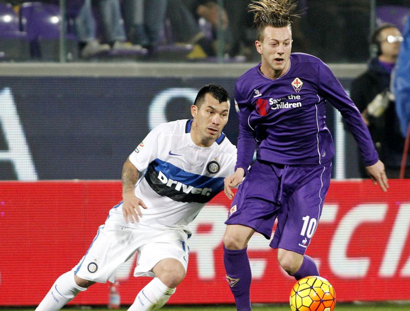 El Inter de Milán perdió 2-1 contra la Fiorentina con Medel de titular