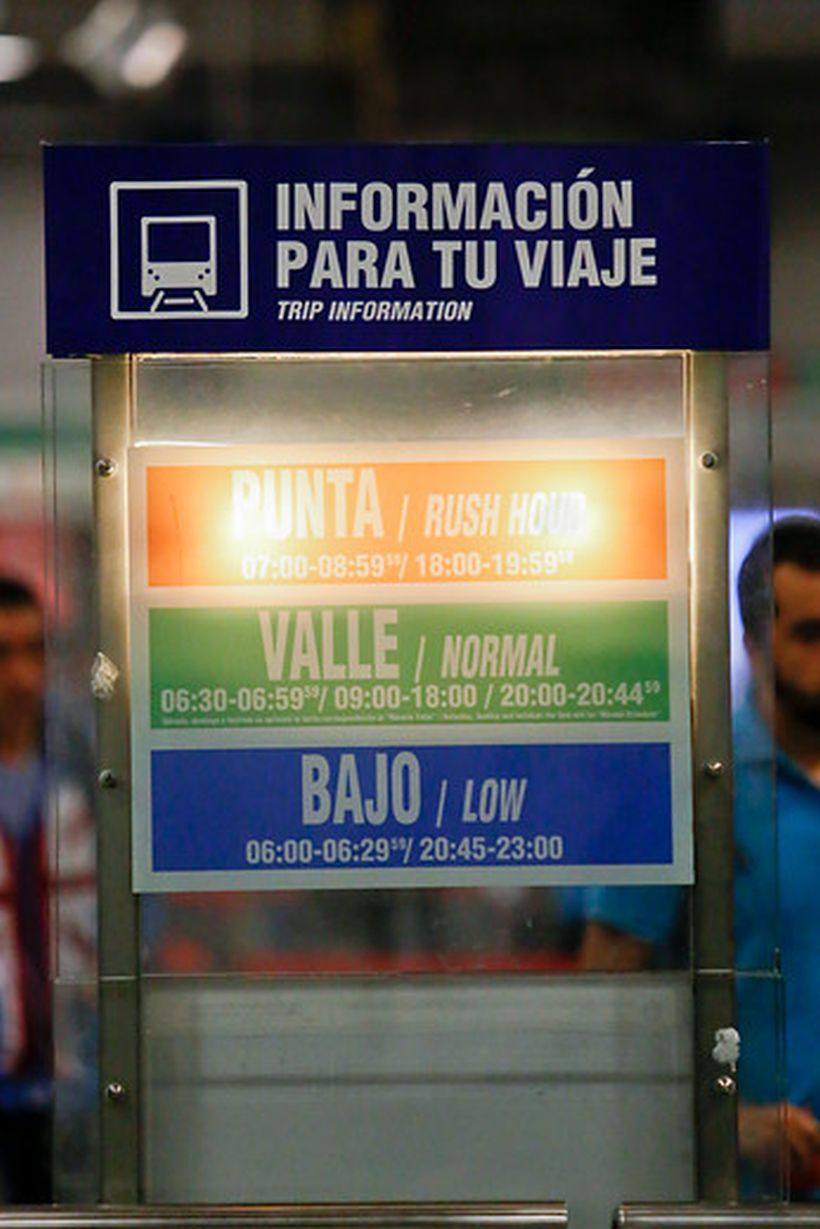 Hoy el pasaje de Metro en hora punta sube $20
