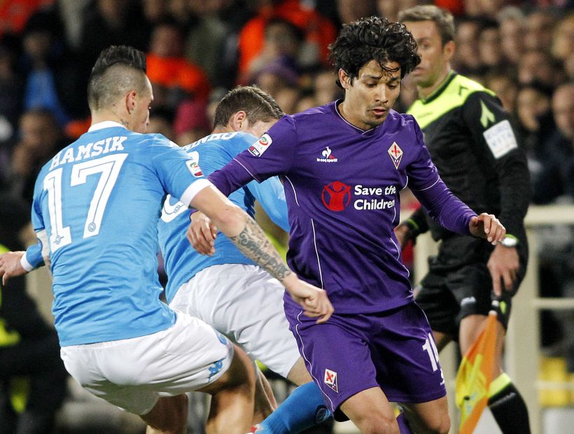 La Fiorentina empató 1-1 ante el Napoli con Matías Fernández de titular