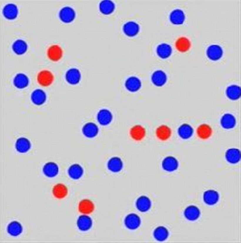 Nuevo desafío: encuentra la letra oculta entre los puntos rojos y azules