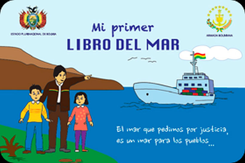 La Armada boliviana repartió un libro infantil sobre la demanda marítima a Chile