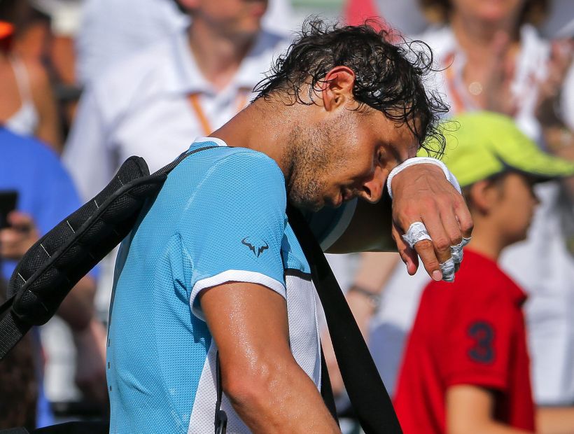 Rafael Nadal se retiró en el tercer set en el Abierto de Miami