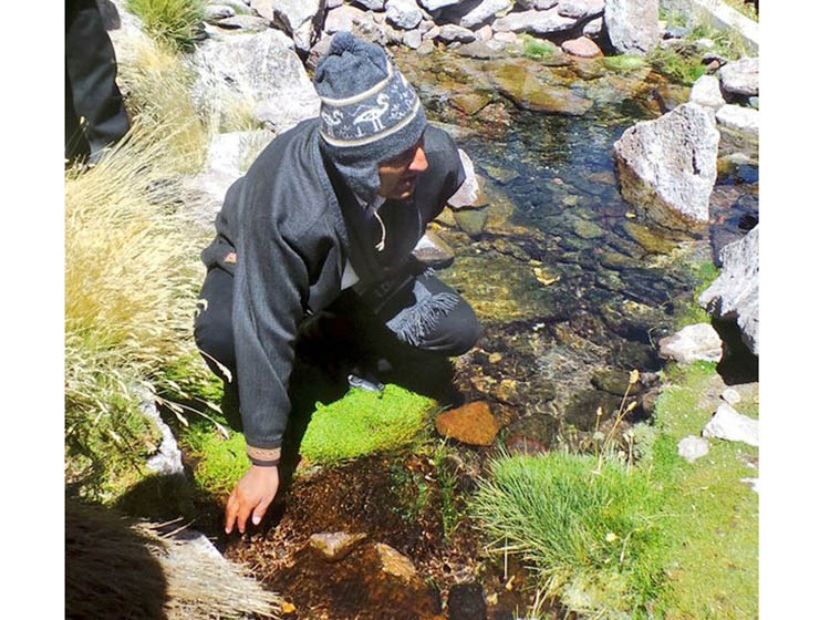 Evo Morales en el Silala: "Venimos a mostrar que no es un río internacional sino que son manantiales"