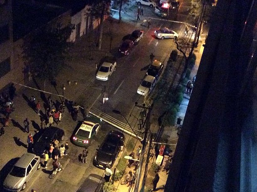 Dos ciudadanos colombianos murieron baleados en el centro de Santiago