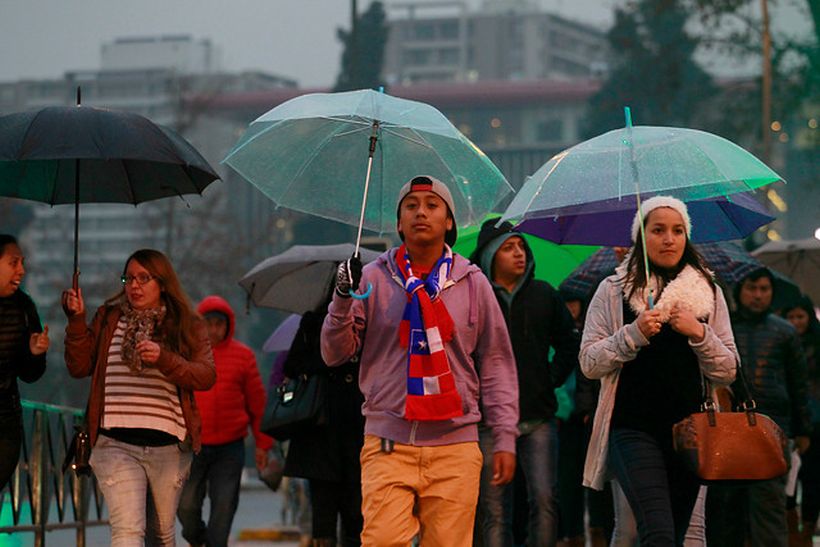 Alerta meteorológica desde Coquimbo al Biobío por lluvias, viento y frío