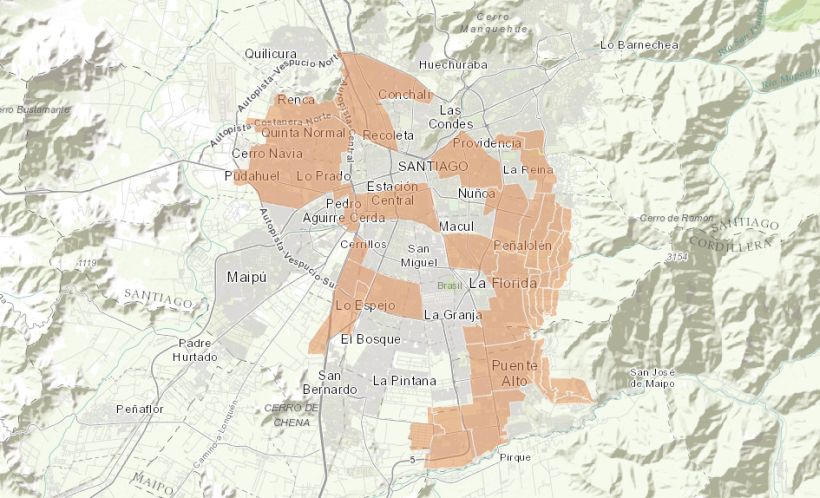 Revisa el mapa detallado con las zonas afectadas por el corte de agua