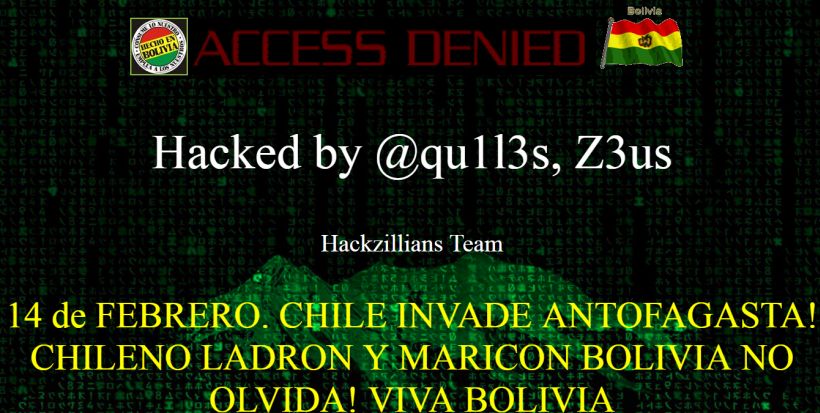Hackearon sitio de la Segegob con consignas bolivianas
