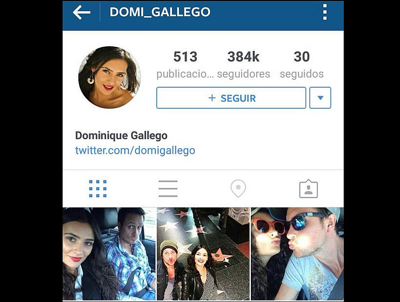 Dominique Gallego denunció suplantación por una cuenta de Instagram