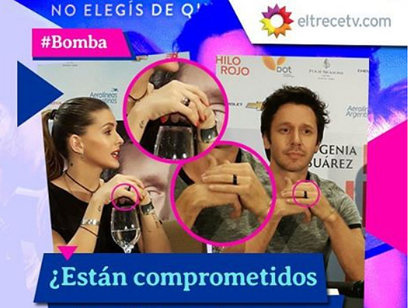 ¿Comprometidos?: Benjamín Vicuña y China Suárez aparecieron con un mismo anillo