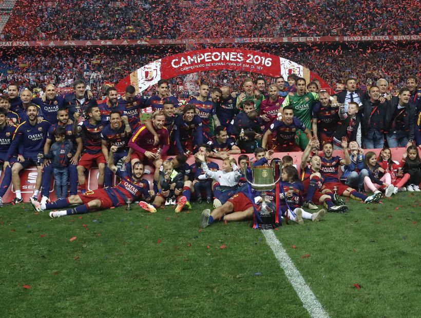 El Barcelona celebrará el doblete este lunes en el Camp Nou