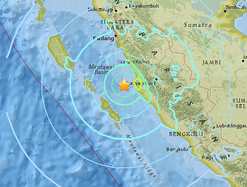 Shoa descartó riesgo de tsunami por el terremoto 6,5º Richter que afectó a Indonesia