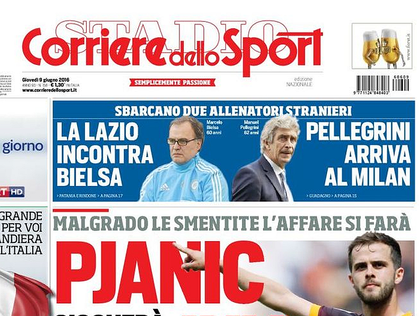 En Italia afirmaron que Manuel Pellegrini llegará al Milan y Marcelo Bielsa a Lazio