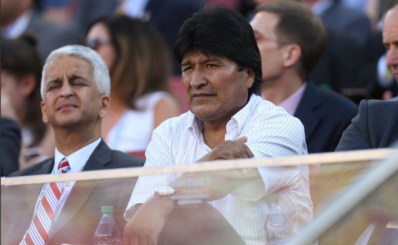 Evo Morales y el partido entre Chile y Bolivia: 