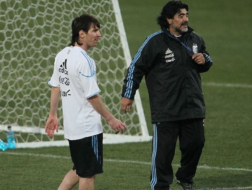 Diego Maradona sobre Lionel Messi: 
