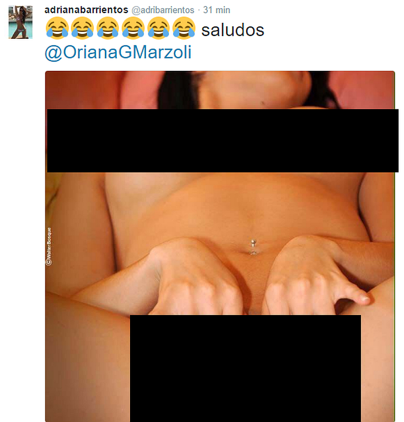 Video Porno De Adriana Barrientos - Flavia Medina respondiÃ³ a las polÃ©micas fotos que Adriana Barrientos subiÃ³  a su Twitter