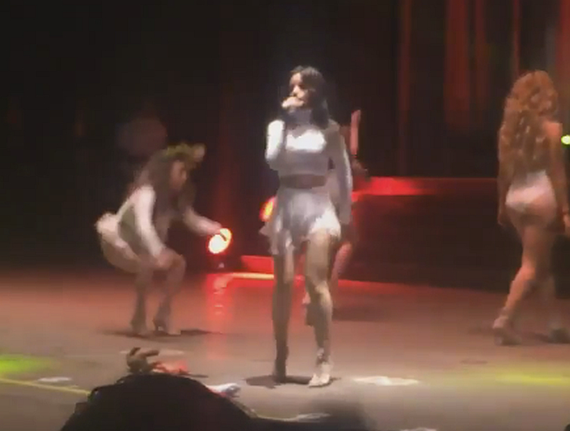 Cantante de Fifth Harmony se cayó en pleno escenario durante un show en Perú