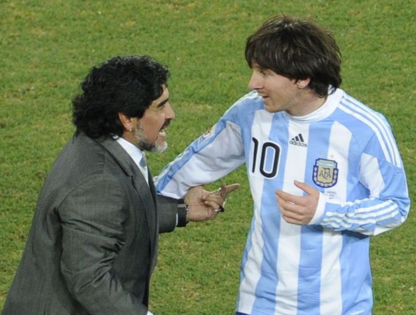 Maradona tras otra frustración: 