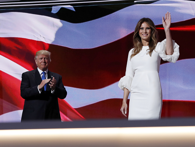 Melania, la esposa de Donald Trump, se presentó ante la Convención Republicana