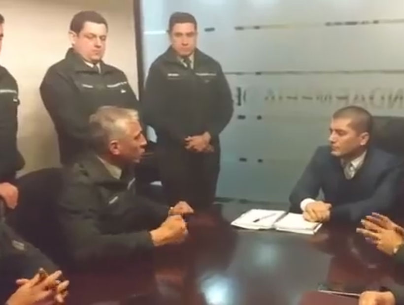 Revelaron video en que gendarmes increpan a Justicia: "Nos van a obligar a empezar a denunciar cosas"