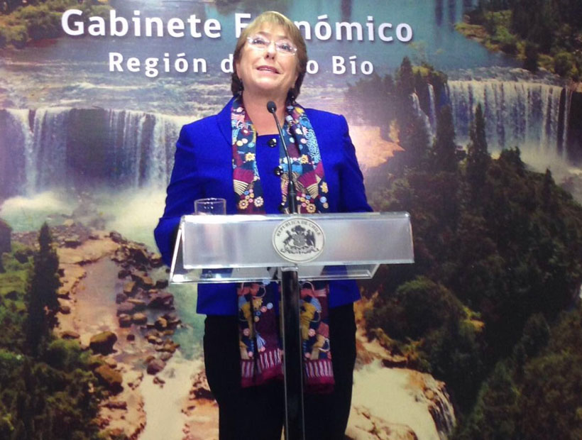 Michelle Bachelet y situación económica: 