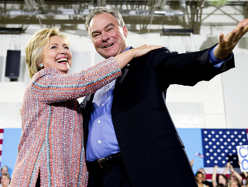 Hillary Clinton eligió a Tim Kaine como su compañero de fórmula para la carrera presidencial